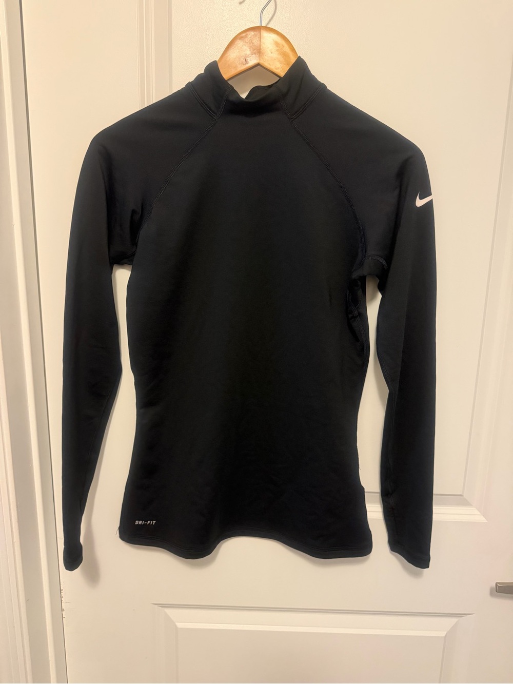 Nike Pro Black Long-Sleeve mock neck top. Fits like a small
